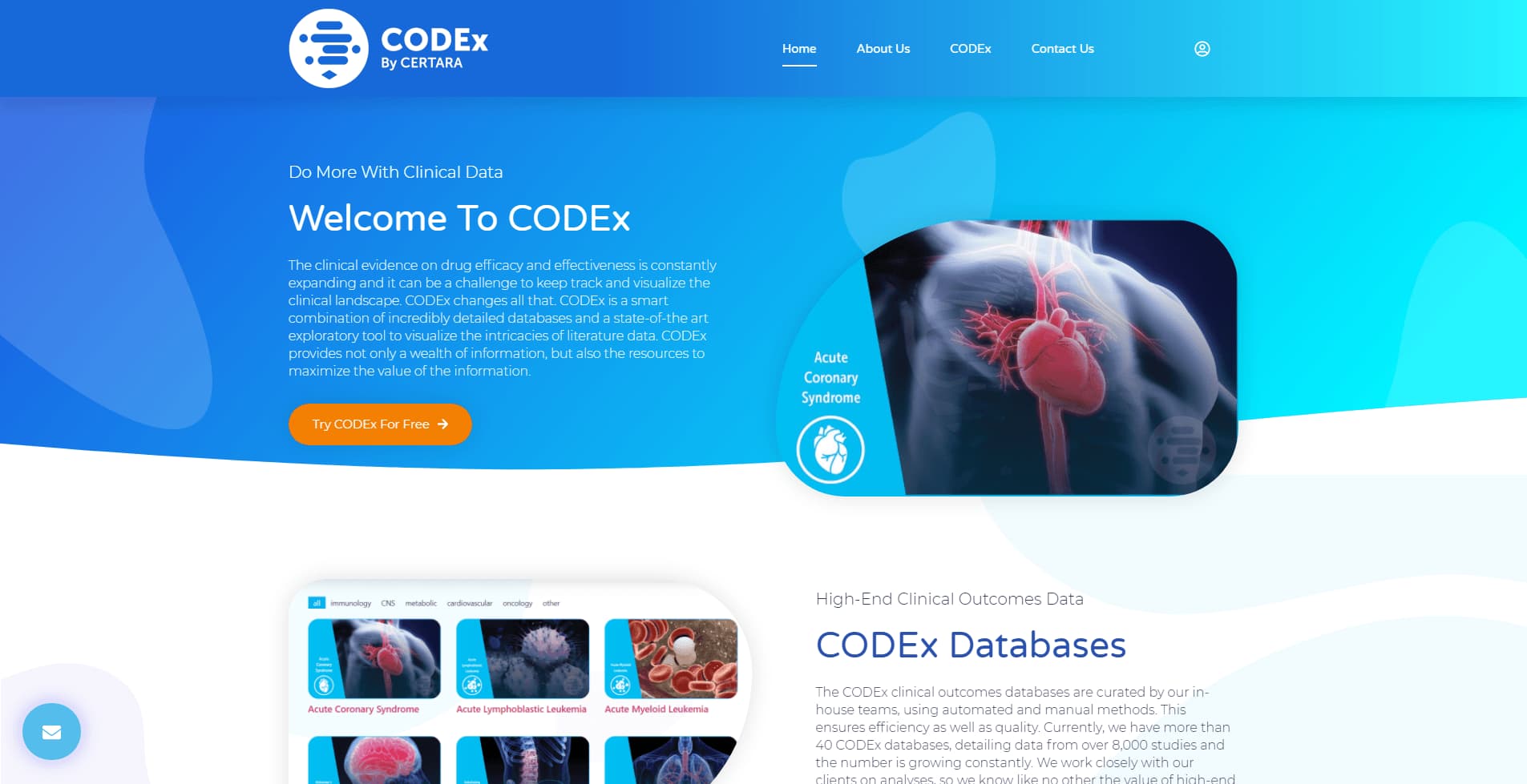 CODEx homepage