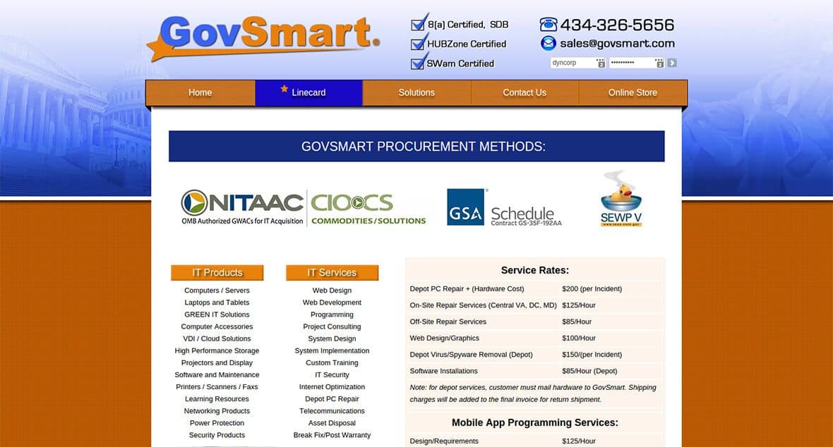 GovSmart_LineCard